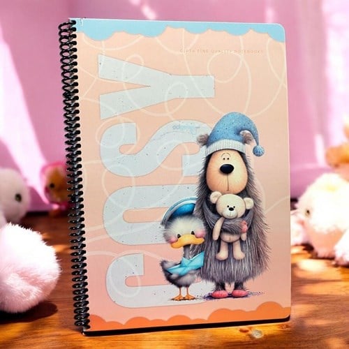 Gıpta Cosy Spiralli Karton Kapak Defter A4 80 Yaprak Kareli