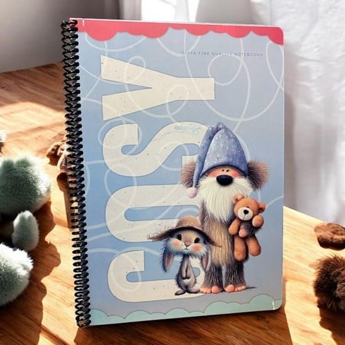 Gıpta Cosy Spiralli Karton Kapak Defter A4 80 Yaprak Çizgili