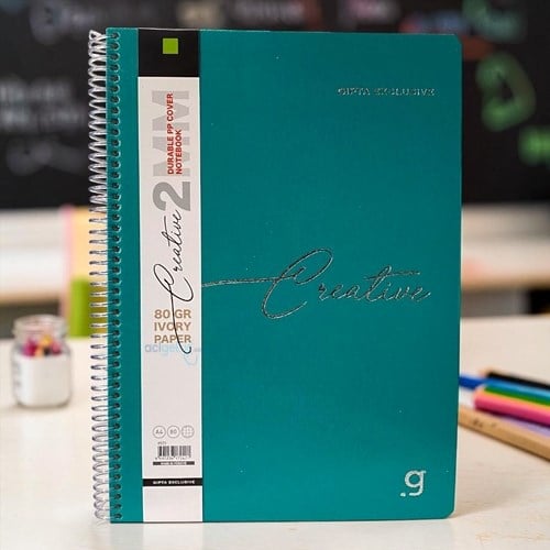 Gıpta Creative Spiralli A4 80 Yaprak Çizgili Ivory Defter