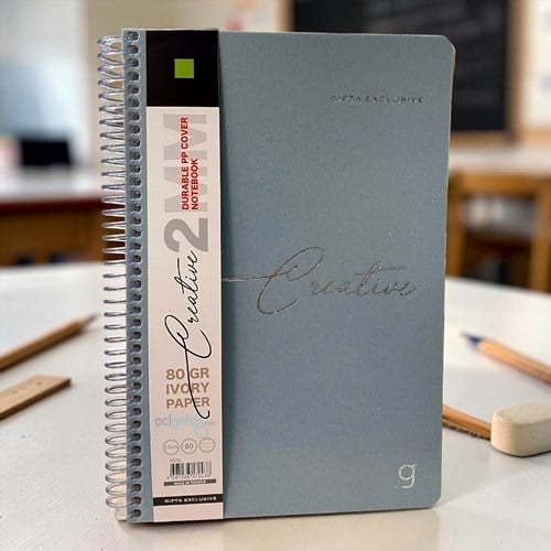 Gıpta Creative Spiralli Defter 17x24 Cm 80 Yaprak Çizgili
