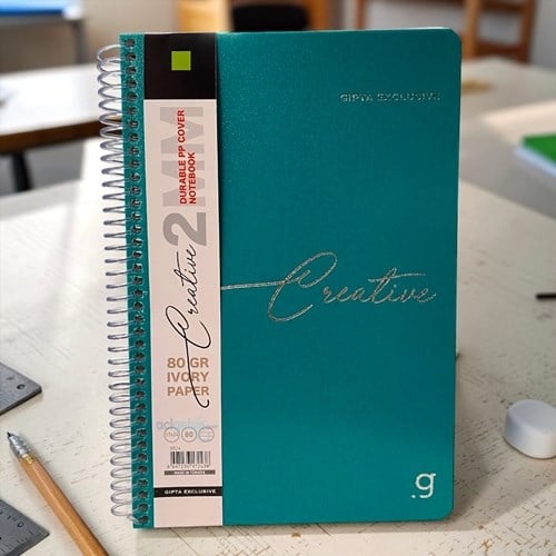 Gıpta Creative Spiralli Defter 17x24 Cm 80 Yaprak Çizgili