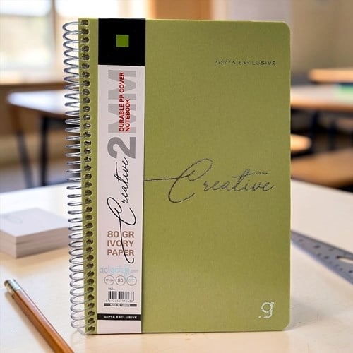 Gıpta Creative Spiralli Defter 17x24 Cm 80 Yaprak Çizgili