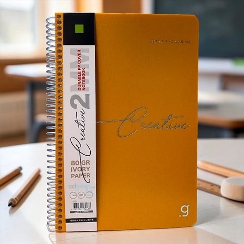 Gıpta Creative Spiralli Defter 17x24 Cm 80 Yaprak Çizgili