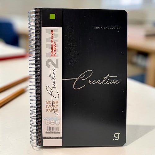 Gıpta Creative Spiralli Defter 17x24 Cm 80 Yaprak Çizgili