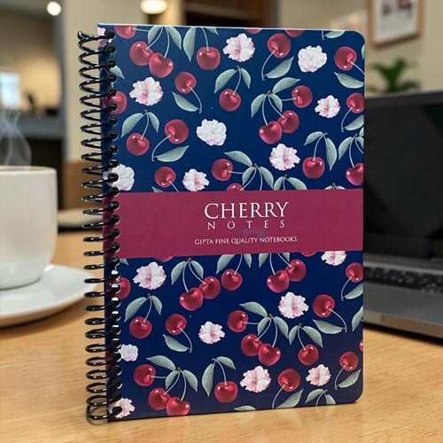 Gıpta Defter Cherry 120 Yaprak Çizgili Spiralli Defter