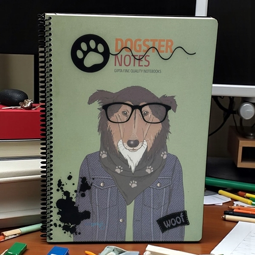 Gıpta Dogster Spralli Pp Kapak 80 Yaprak Defter A4 Kareli