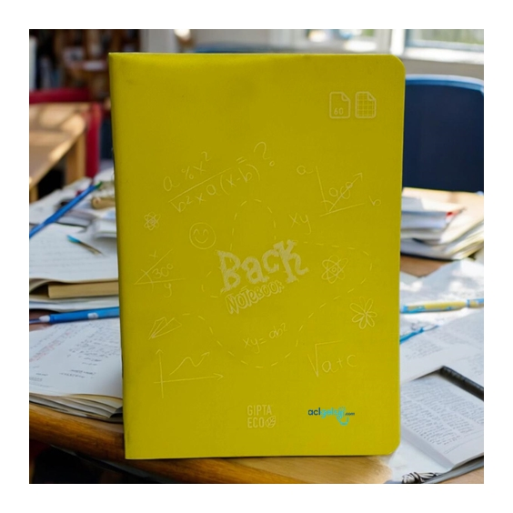 Gıpta Eco Back Dikişli Defter A5 60 Yaprak Kareli