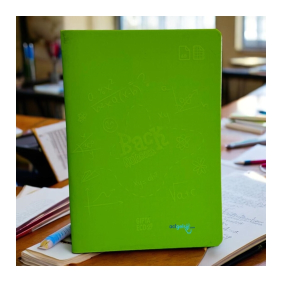 Gıpta Eco Back Dikişli Defter A5 60 Yaprak Kareli