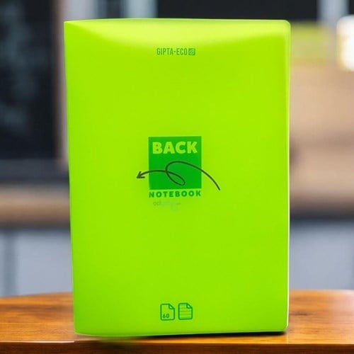 Gıpta Eco Back Tel Dikiş Plastik Kapak Defter A4 60 Yaprak Çizgil