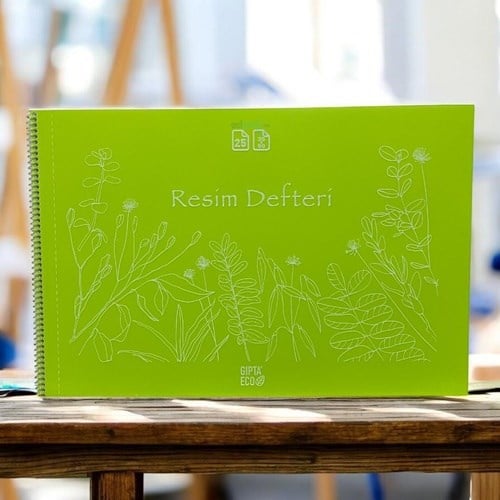 Gıpta Eco Plastik Kapak Spiralli Resim Defteri 35x50 25 Yaprak