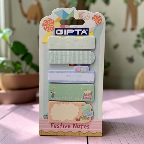 Gıpta Festive Yapışkanlı Not Kağıdı 5 Li