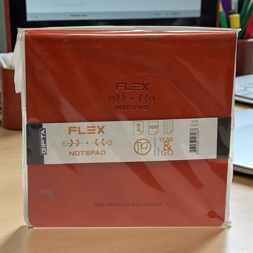 Gıpta Flex Deri Kapak Noktalı 100 Yaprak Bloknot Defter 16x16