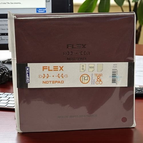 Gıpta Flex Deri Kapak Noktalı 100 Yaprak Bloknot Defter 16x16