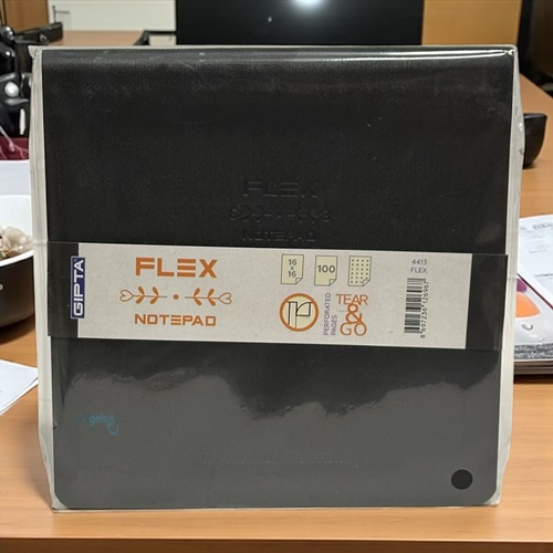 Gıpta Flex Deri Kapak Noktalı 100 Yaprak Bloknot Defter 16x16