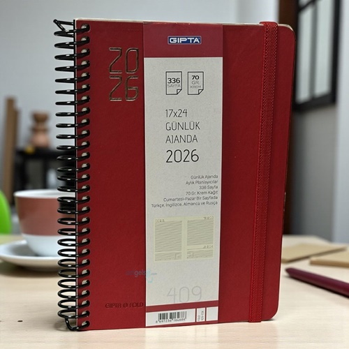 Gıpta Fold 2026 Günlük Ajanda 17x24
