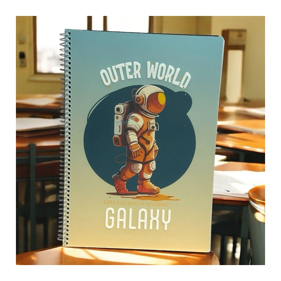 Gıpta Galaxy Spralli Defter A4 80 Yaprak Çizgili