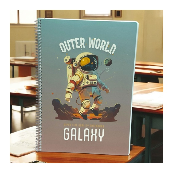 Gıpta Galaxy Spralli Defter A4 80 Yaprak Çizgili