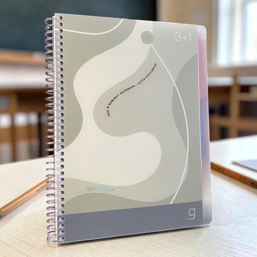 Gıpta Geo Spiralli Ayraçlı Defter 3+1 140 Yaprak