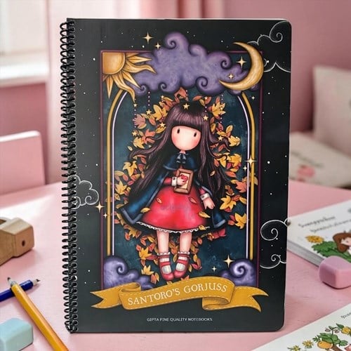 Gıpta Gorjuss Spiralli Karton Kapak A4 80 Yp. Kareli Defter