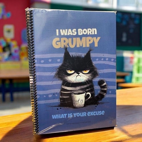 Gıpta Grumpy Notes Spiralli Press Kapak Defter A4 80 Kareli