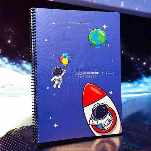 Gıpta Happiness Spiralli Karton Kapak Defter A4 80 Yaprak Çizgili