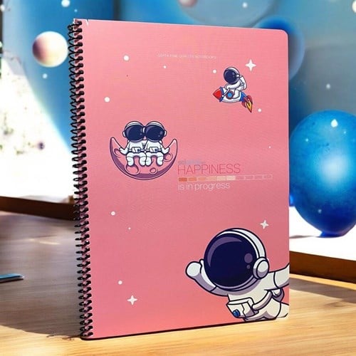 Gıpta Happiness Spiralli Karton Kapak Defter A4 80 Yaprak Kareli