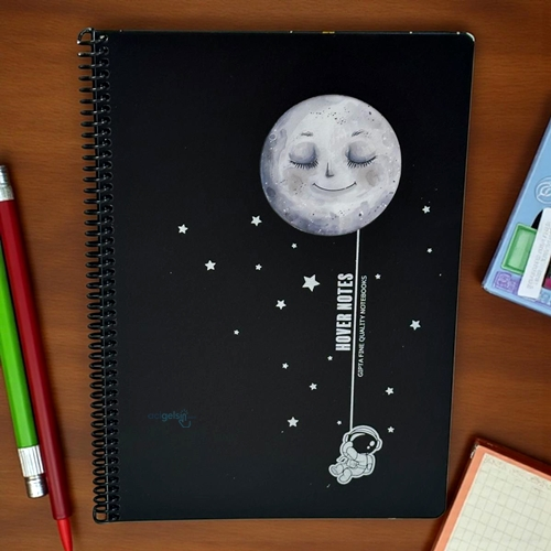 Gıpta Hover Notes Spiralli Pp Kapak Defter 80 Yaprak A4 Kareli