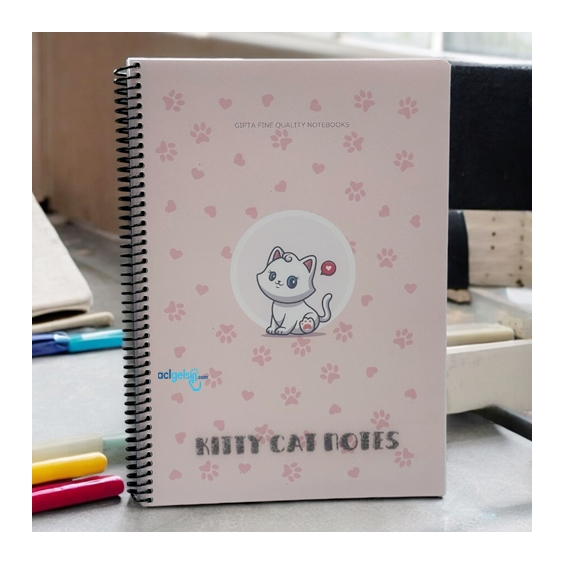 Gıpta Kıtty Cat Spralli Defter A4 80 Yaprak Kareli