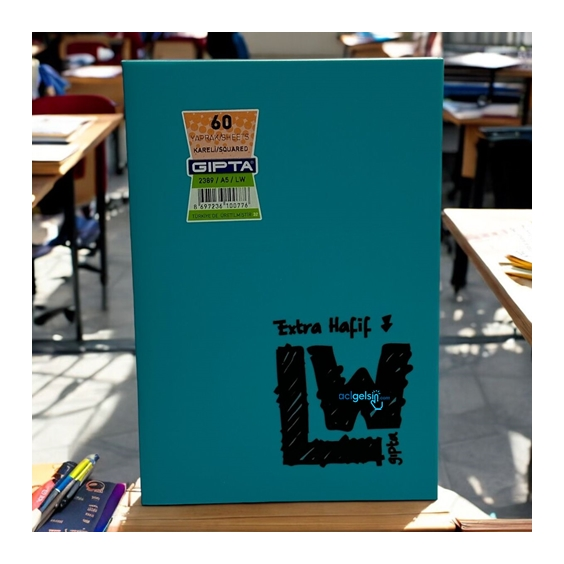Gıpta Lw Ekstra Hafif Dikişli Defter A5 60 Yaprak Kareli