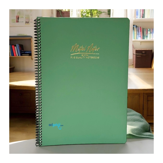 Gıpta Metal Notes Sipiralli Defter A4 80 Yaprak Kareli