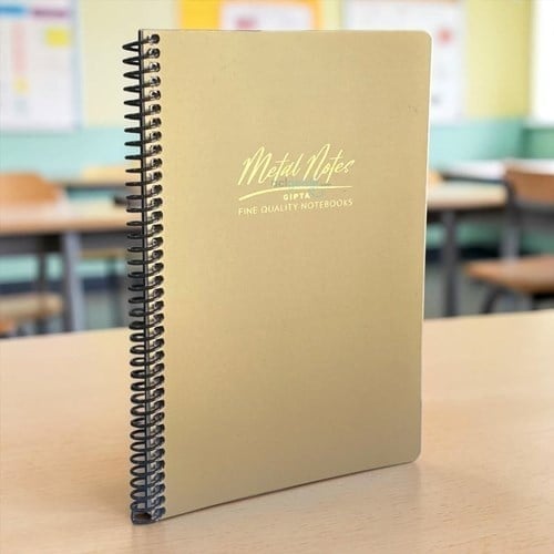 Gıpta Metal Notes Spiralli Pp Kapak Defter 17x24 Cm 80 Yaprak Çizgisiz