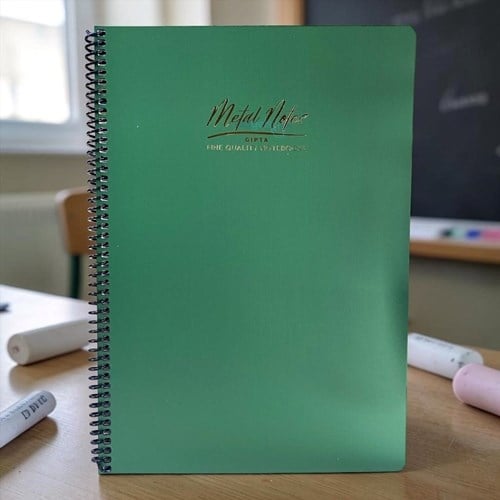 Gıpta Metal Notes Spralli Defter A4 100 Yaprak Kareli