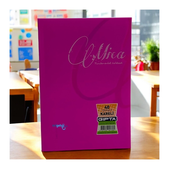 Gıpta Mica Dikişli Defter A5 40 Yaprak Kareli