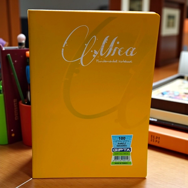 Gıpta Mıca Dikişli Pp Kapak Defter 100 Yaprak A4 Kareli