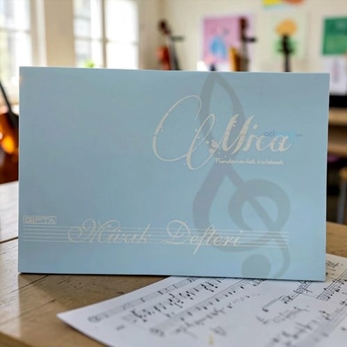 Gıpta Müzik Defteri Mica 40 Yaprak Pp Kapak 17x24 Cm