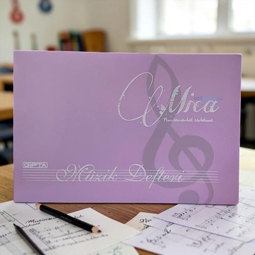 Gıpta Müzik Defteri Mica 40 Yaprak Pp Kapak 17x24 Cm