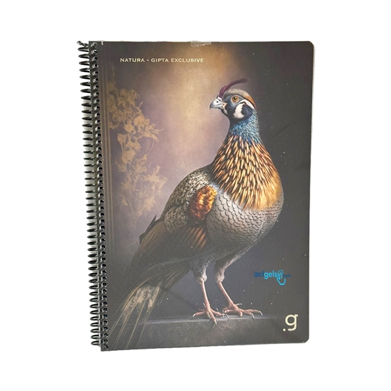 Gıpta Natura Spiralli Defter A4 80 Yaprak Çizgili