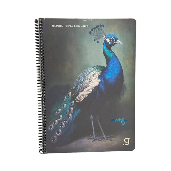 Gıpta Natura Spiralli Defter A4 80 Yaprak Kareli