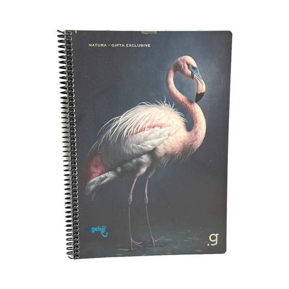Gıpta Natura Spiralli Defter A4 80 Yaprak Kareli
