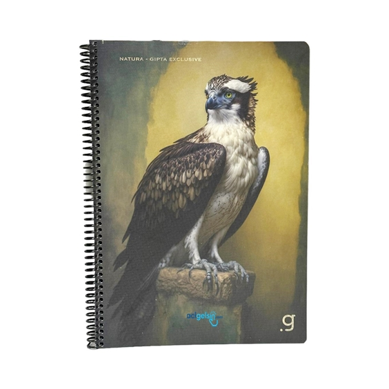 Gıpta Natura Spiralli Defter A4 80 Yaprak Çizgili