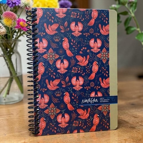 Gıpta North Star Çizgili Sipiralli Sert Kapak Defter 120 Yaprak