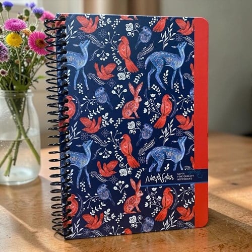 Gıpta North Star Çizgili Sipiralli Sert Kapak Defter 120 Yaprak