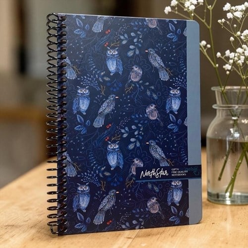 Gıpta North Star Çizgili Sipiralli Sert Kapak Defter 120 Yaprak