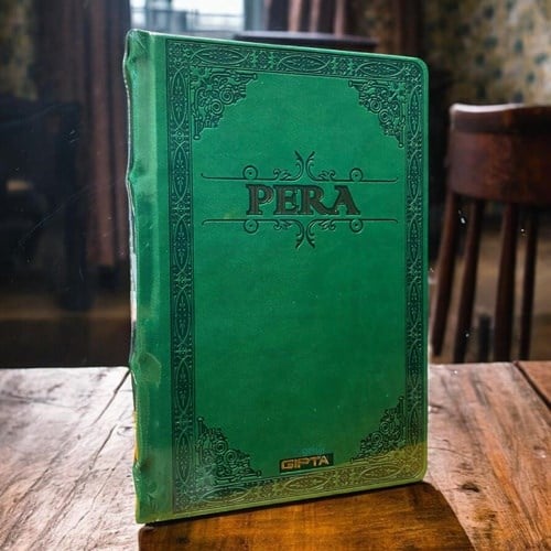 Gıpta Pera Deri Kapak Defter 13x21 120 Yaprak Çizgisiz