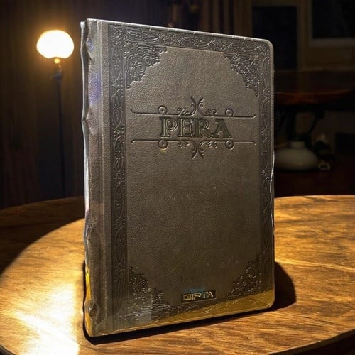Gıpta Pera Deri Kapak Defter 17x24 160 Yaprak Çizgisiz