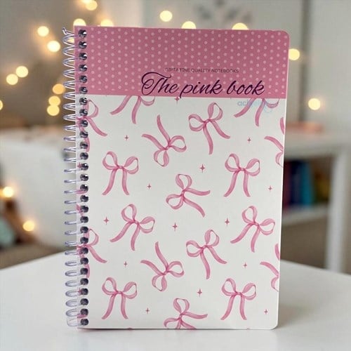 Gıpta Pink Book Spiralli Kapak Defter 100 Yaprak Çizgili