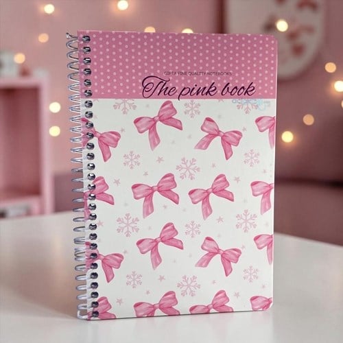 Gıpta Pink Book Spiralli Kapak Defter 100 Yaprak Çizgili