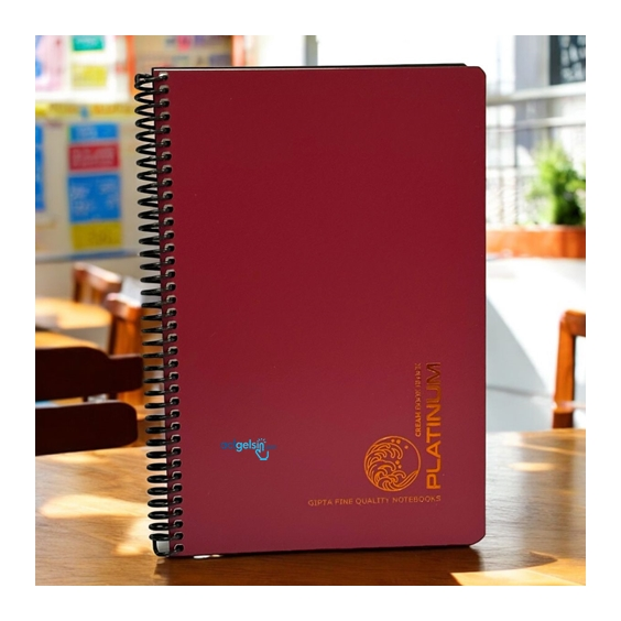 Gıpta Platinum Spralli Defter 17x24 100 Yaprak Kareli