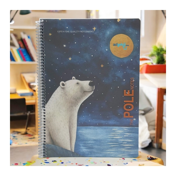 Gıpta Pole Notes Spralli Defter A4 80 Yaprak Çizgili