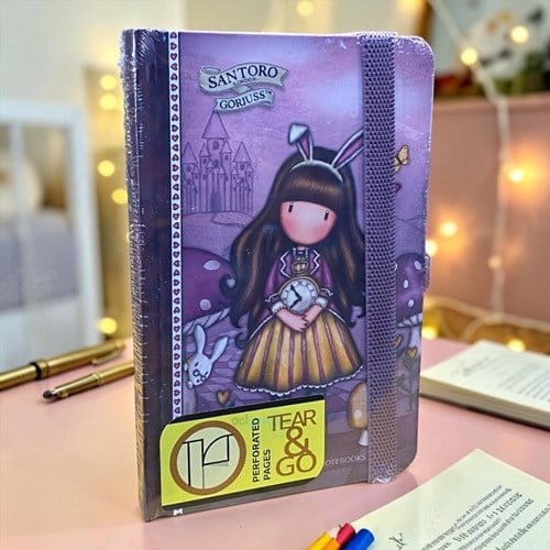 Gıpta Santoro Gorjuss Sert Kapak Defter 9x14 80 Yaprak Çizgili